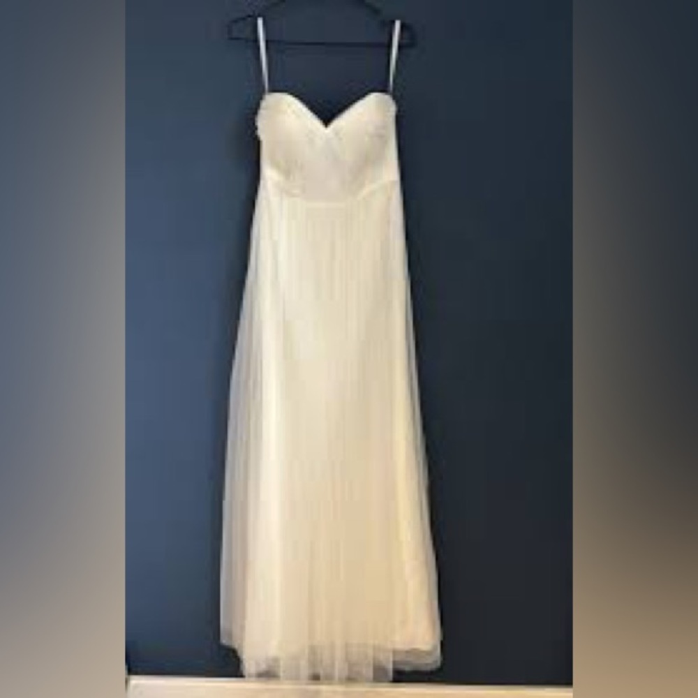 ivory Jenny Yoo  'Annabelle' Convertible Tulle Column Dress size 12 - Picture 3 of 11